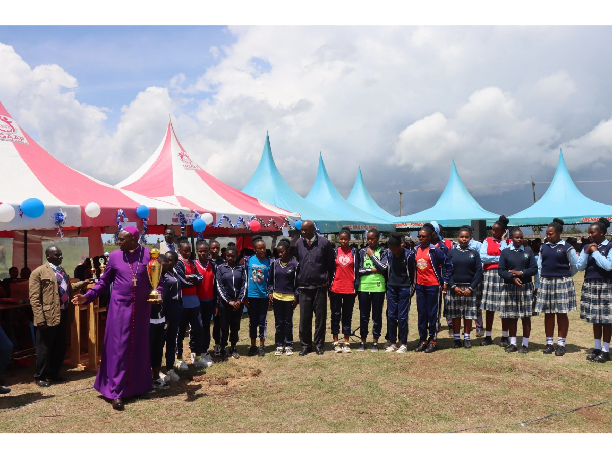 Bishop Ngoya Pesiding over the 2025 AGM