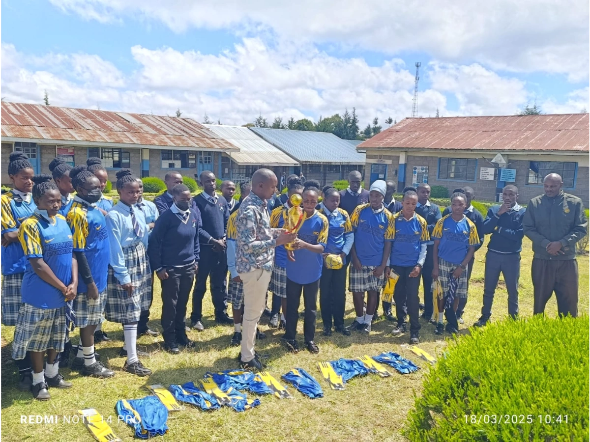M.P Muchira donates games uniform to Handball Teams